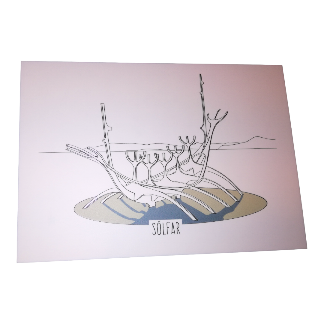 Handmade postcards of Reykjavik by Sonia Handmade postcards of Reykjavik by Sonia